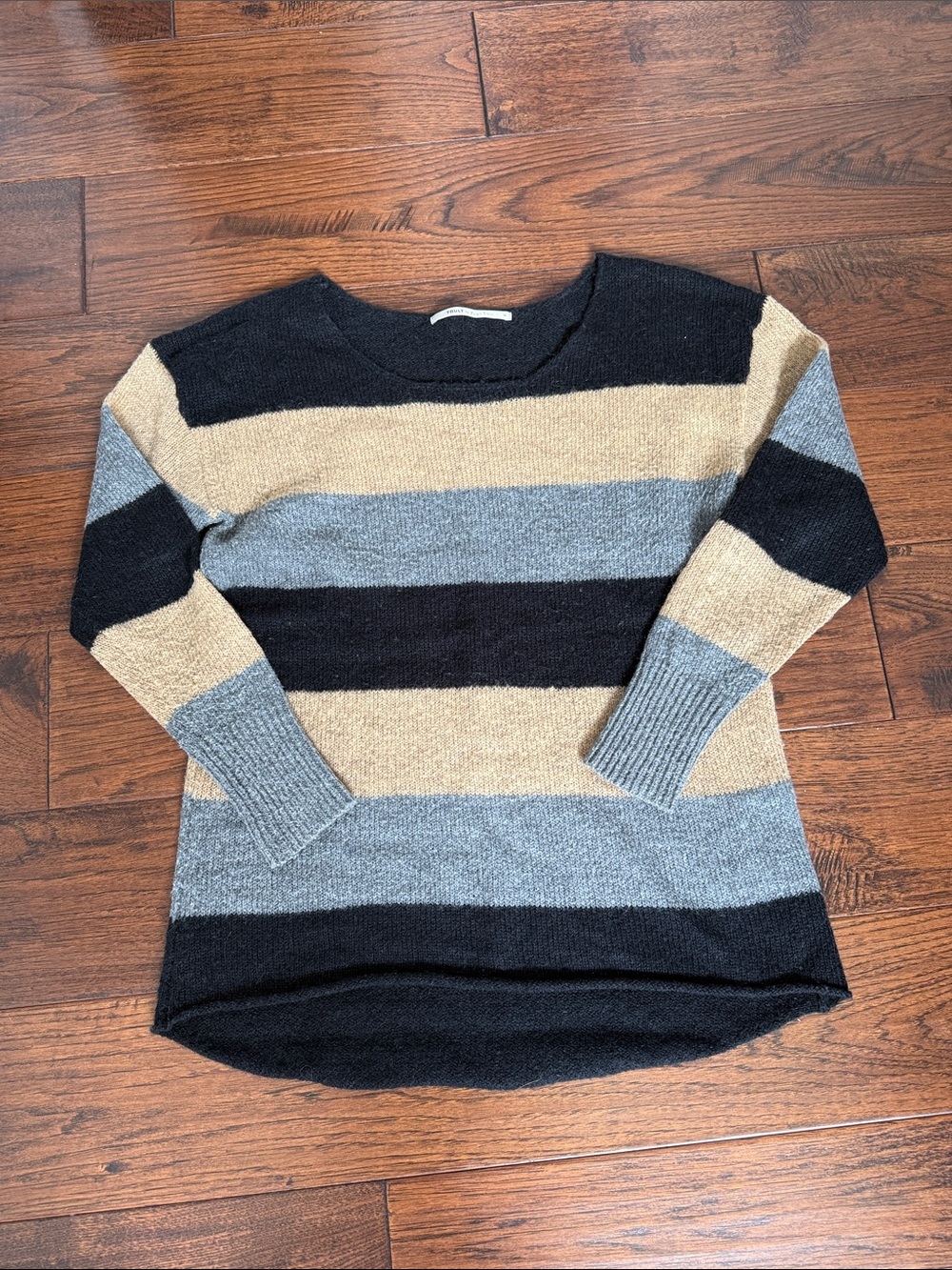 TRULY by PART TWO Striped Cozy Knit Sweater